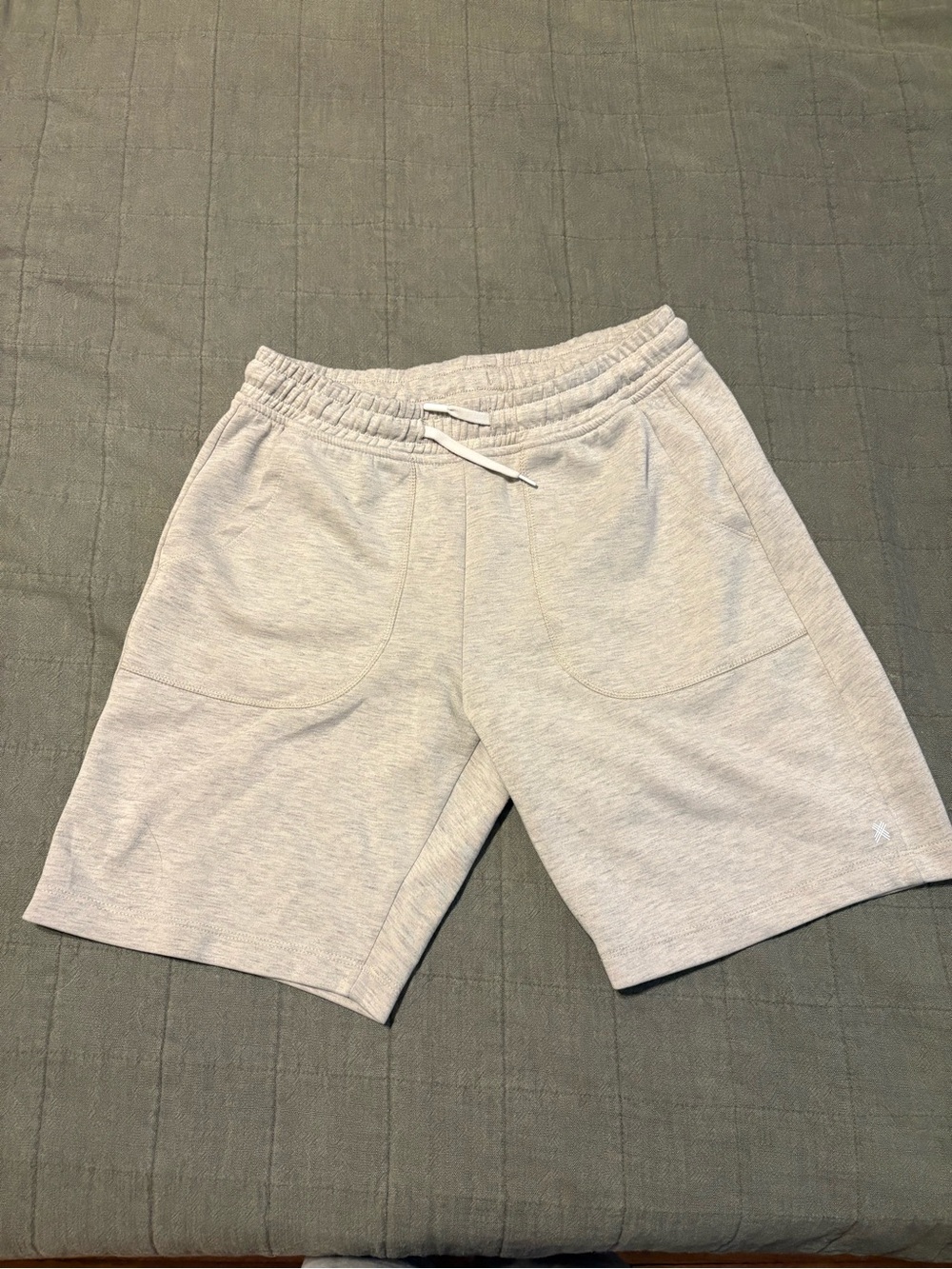 Kenneth Cole Light Gray Drawstring Athletic Shorts